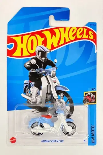 MATTEL HW MOTO 3/5 HOTWHEELS HONDA SUPER CUB 블루 87/250