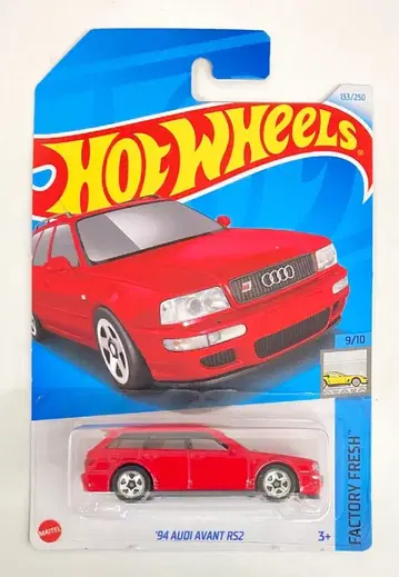 MATTEL HOTWHEELS FACTORY FRESH 9/10 HTC54 '94 AUDI AVANT RS2 레드 133/250