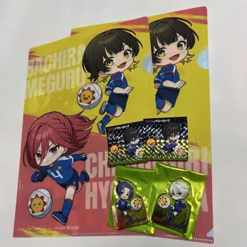코지마 블루 록 클리어 파일 씰 아크릴 스탠드 세트