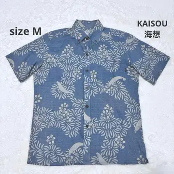 해상 KAISOU 듀공의 바다 린넨 혼방 카리유시 셔츠 M 사이즈