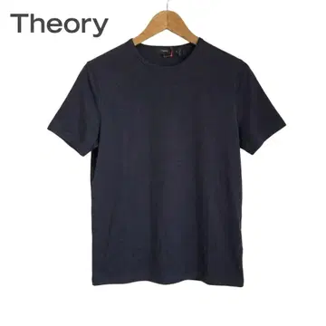 새상품급 Theory 띠어리 PRECISE TEE 코튼 T셔츠 M 네이비