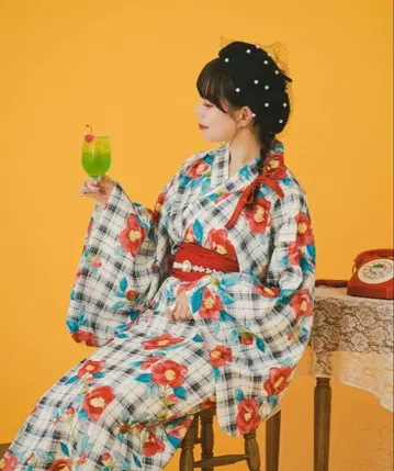 kutir [ 쿠티르와 레트로 ] 2way 레트로 유카타 세트