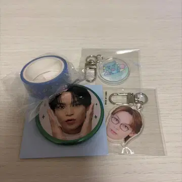 JO1 요나시로 쇼 야누카미 캔뱃지 아크릴 키링 마스킹 테이프 세트