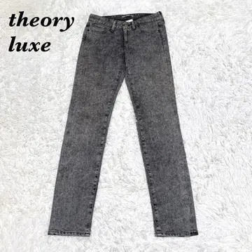 [ 새상품급 ] theory luxe 스트레치 데님 팬츠 38 그레이 케미컬