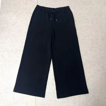 theory drawstring plon 와이드 이지 팬츠 블랙 L