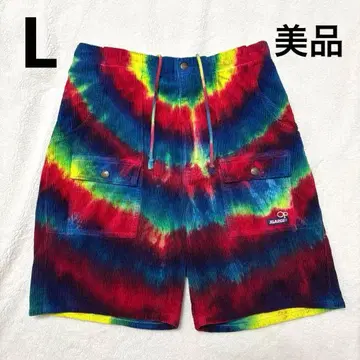 오션 퍼시픽 타이 다이 패턴 코듀로이 숏팬츠 32