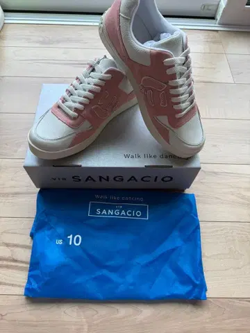 via SANGACIO 스니커즈 핑크 화이트