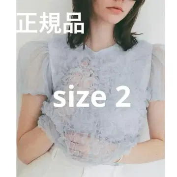 새상품 CLANE TULLE VEST LAYERED TOPS 클라네 블루