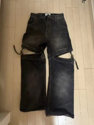 블랙 그레이 데님