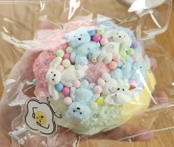 DANHUANG 단풍 눈알 프라이 스퀴즈 곰 토끼 아크릴 택