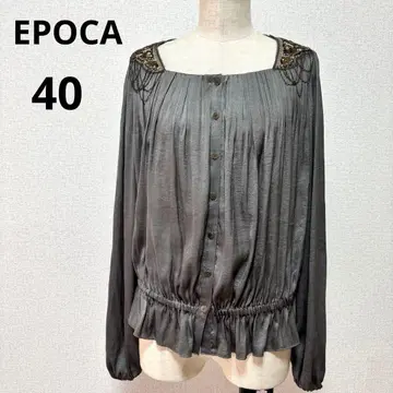 EPOCA 에포카 비쥬 플리츠 블라우스 40 그레이