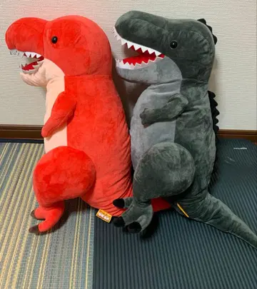 바리바리 공룡시대 BIG 봉제 인형 2체 세트 티라노사우루스, 기가노토사우루스