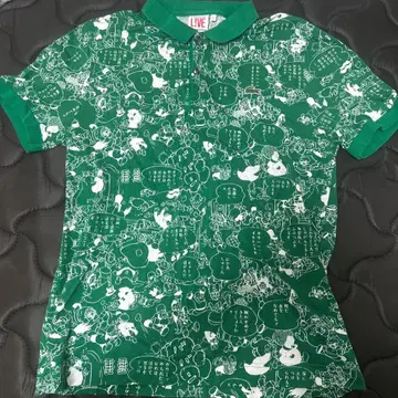 LACOSTE L!VE 오사무 테즈카 콜라보 피케 셔츠