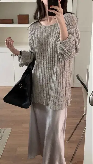 GED sheer knit 모노하 아모멘토 한국