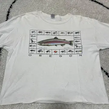 OREGON Steelhead 낚시 그래픽 T셔츠 L