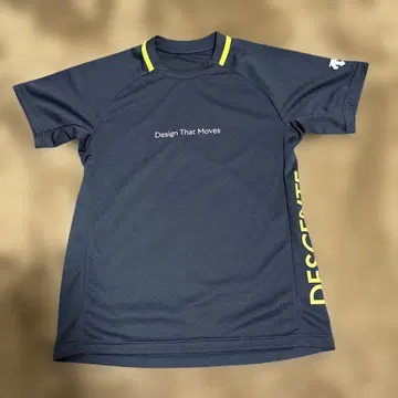 DESCENTE T셔츠 블랙 남성용