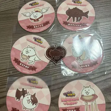 냥코 대전쟁 Valentine's Cafe 코스터 아크릴 키홀더