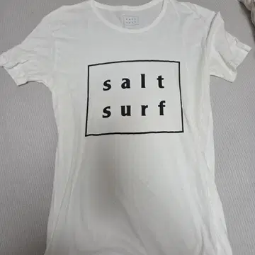 salt surf 로고 프린트 T셔츠 화이트