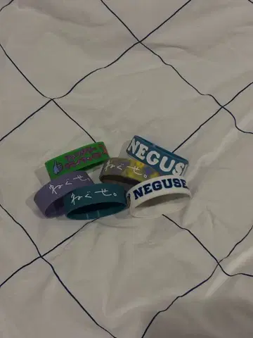 곱슬머리. 러버 밴드 6개 세트