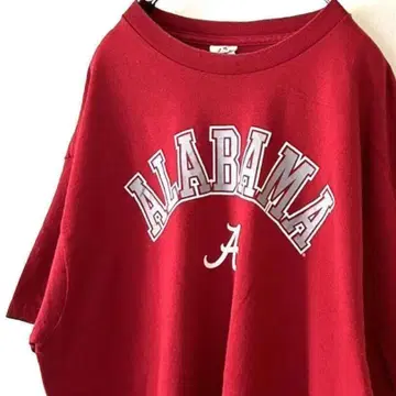 델타 아라바마 ALABAMA A 티셔츠 L 레드 빨간색 구제 의류