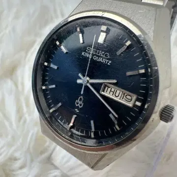 [ 작동품 ] SEIKO 세이코 킹쿼츠 파랑 다이얼