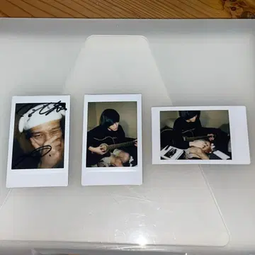 안과 나 폴라로이드 3장