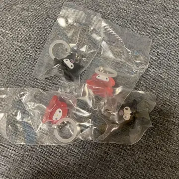 마이멜로디 산리오 캐릭터즈 변신 멘다코 마커 액세서리 4개