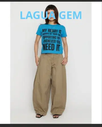 LAGUA GEM 신상 BARREL LEG MILITARY 팬츠