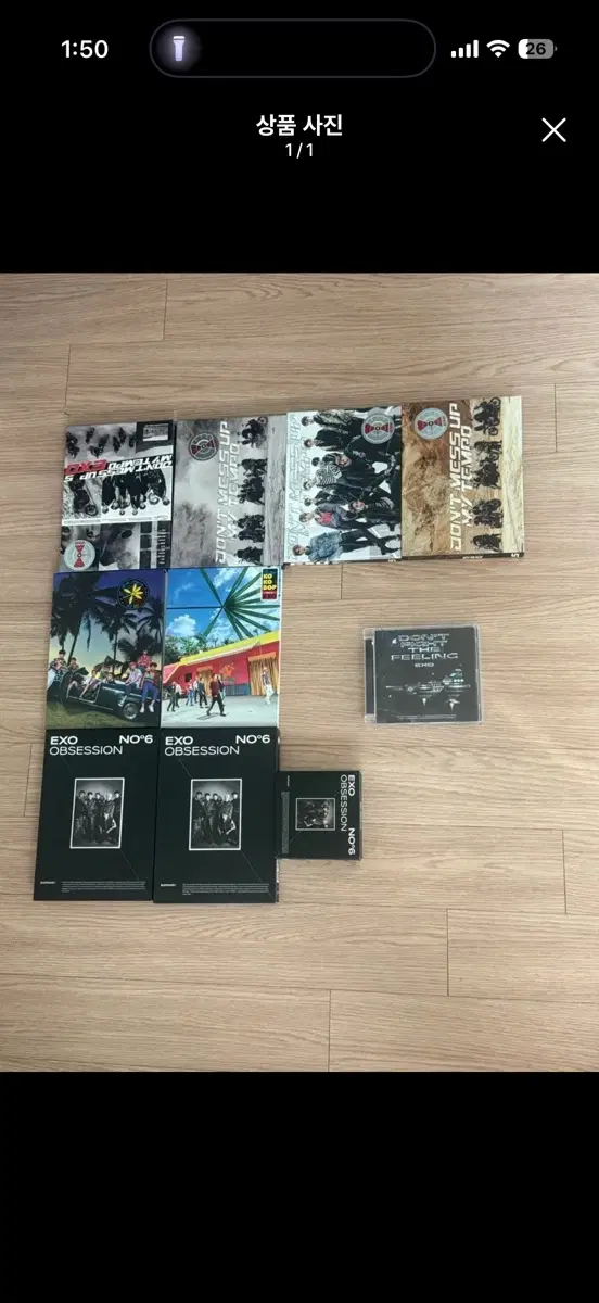 일괄 엑소 앨범 exo album all 개봉 버전 템포 돈파필 옵세션 코코밥 찬열 디오 수호 카이