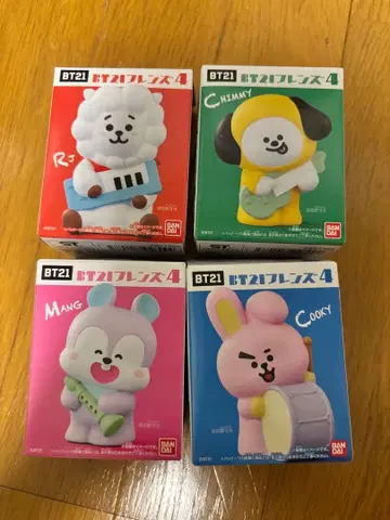 BT21 프렌즈4 소프트 비닐 피규어 4종 세트