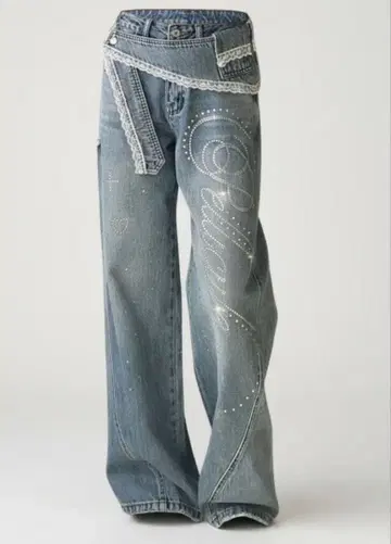 PELLICULE 페리큐르 lacybelt motif denim