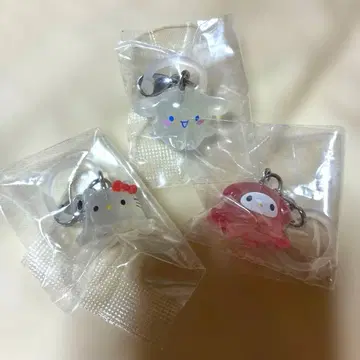 산리오 캐릭터즈 변신 문어 마킹 액세서리 3개 키티