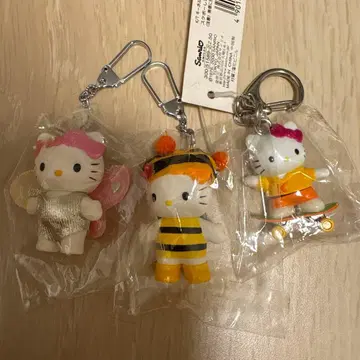 헬로키티 마스코트 스트랩 3종 세트