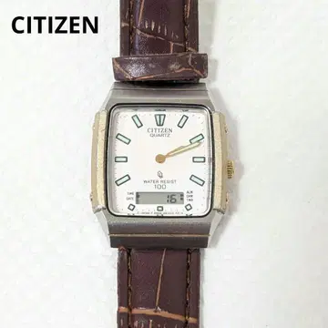 CITIZEN 손목시계 쿼츠 여성용 남성용 아날로그 빈티지