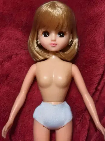 리카짱 인형 본체 밥 밀크티색