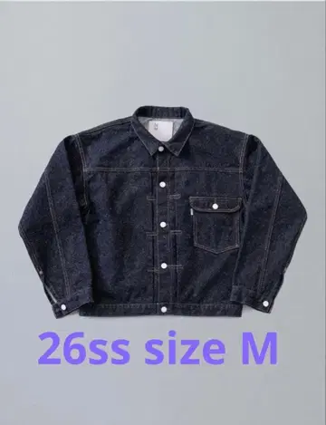 뉴매뉴얼 T-BACK ONE-WASHED 데님 자켓 M 사이즈