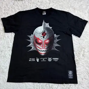 새상품급 신일본 프로레슬링 근육맨 콜라보 BUSHI x 아틀란티스 T L