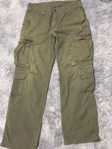 ALPHA INDUSTRIES 카고 팬츠 올리브 L