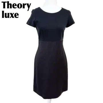 [새상품급] Theory luxe 반팔 원피스 38 블랙 무지