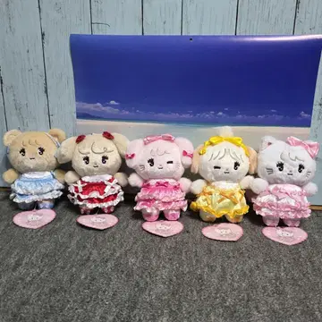 Lil ala mode 모두 함께 아이돌 커다란 마스코트 전종 세트