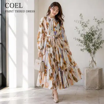 COEL 코엘 오리지널 페인트 티어드 원피스