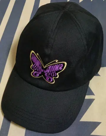 ANNA SUI 캡 블랙 자수