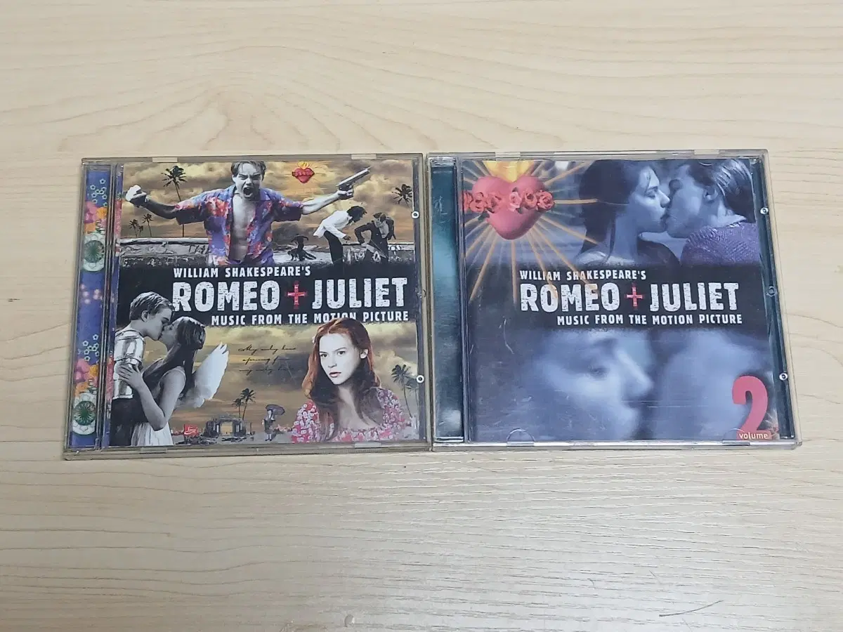 CD 레오나르도 디카프리오 클레어 데인즈 로미오 줄리엣 OST 사운드트랙 Vol.1 & Vol.2