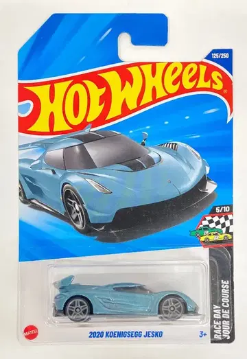 MATTEL HOTWHEELS HW RACE DAY 5/10 HOTWHEELS 2020 KOENIGSEGG JESKO/블루 125/250