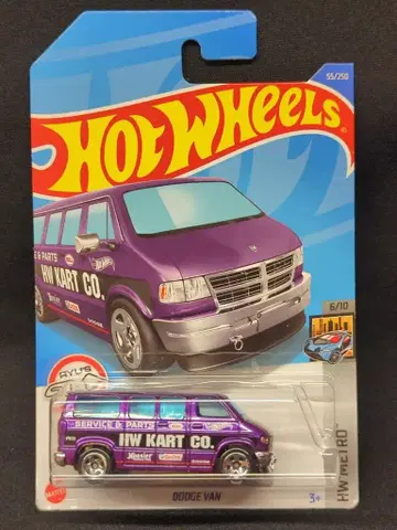 MATTEL HOTWHEELS HW METRO 6/10 HHD89 DODGE VAN/퍼플 55/250