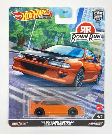 MATTEL HOTWHEELS RONINRUN '98 스바루 임프레자 22B-STi 버전/오렌지 4/5
