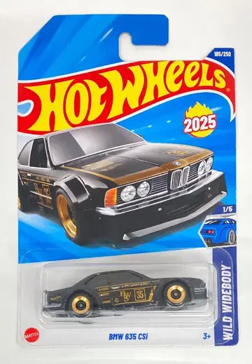 MATTEL WILD WIDEBODY 1/5 HOTWHEELS BMW 635 CSI 185/250