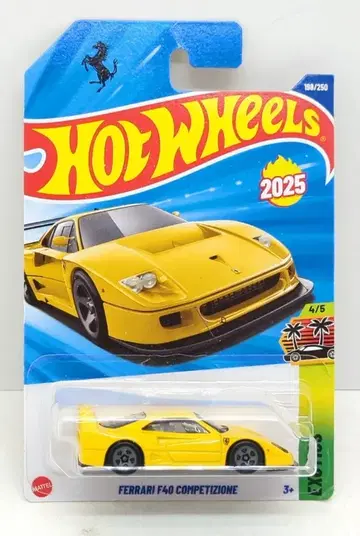 MATTEL HOTWHEELS FERRARI F40 COMPETIZIONE Yellow 198/250