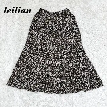 [새상품급] Leilian 롱 머메이드 스커트 7 브라운 베이지