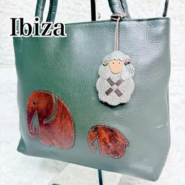 IBIZA 이비자 가죽 토트백 코끼리 양 참 애니멀 천연 가죽